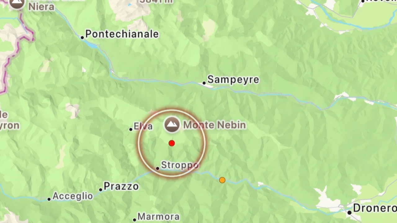 Scossa di terremoto in Valle Maira con epicentro a Stroppo