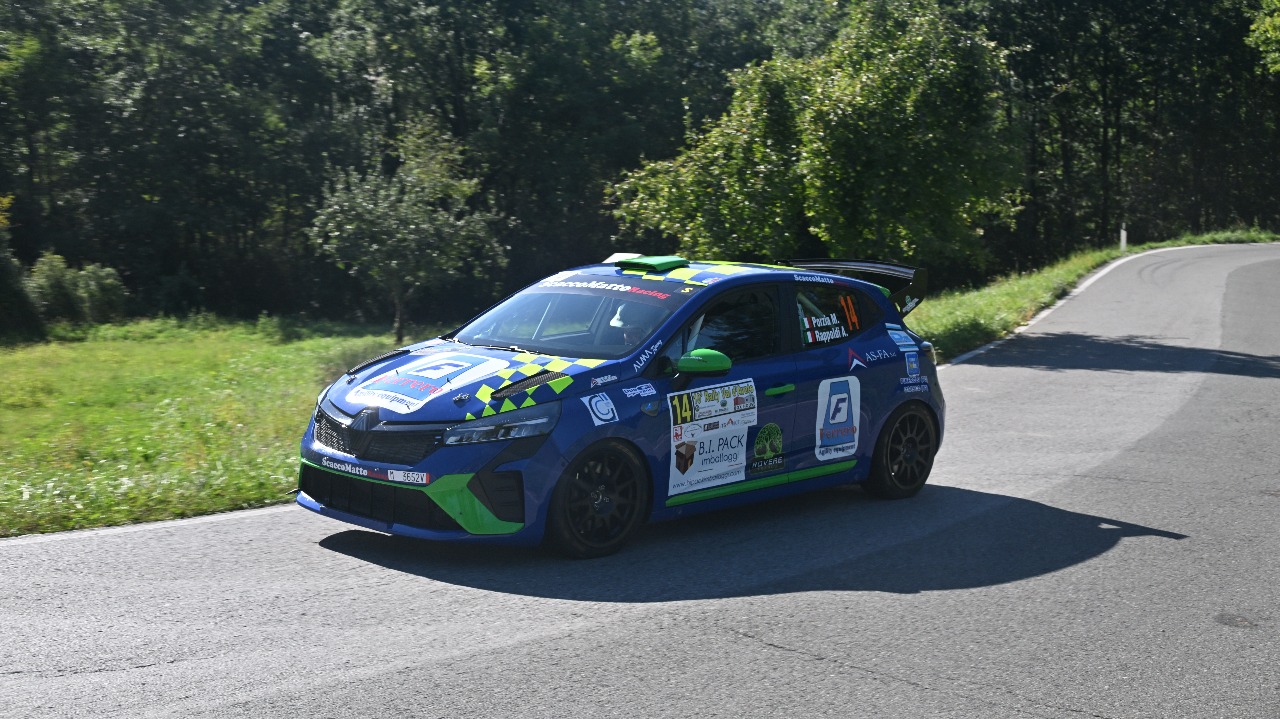 Mauro Porzia al via del Rally del Rubinetto – Rally 2 Laghi