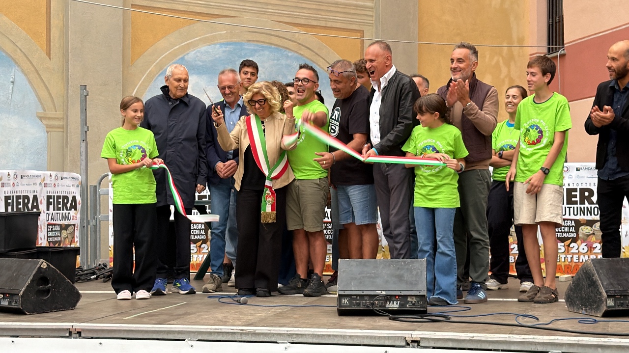 Caraglio, inaugurata la Fiera d’Autunno e la sagra degli Gnocchi al Castelmagno