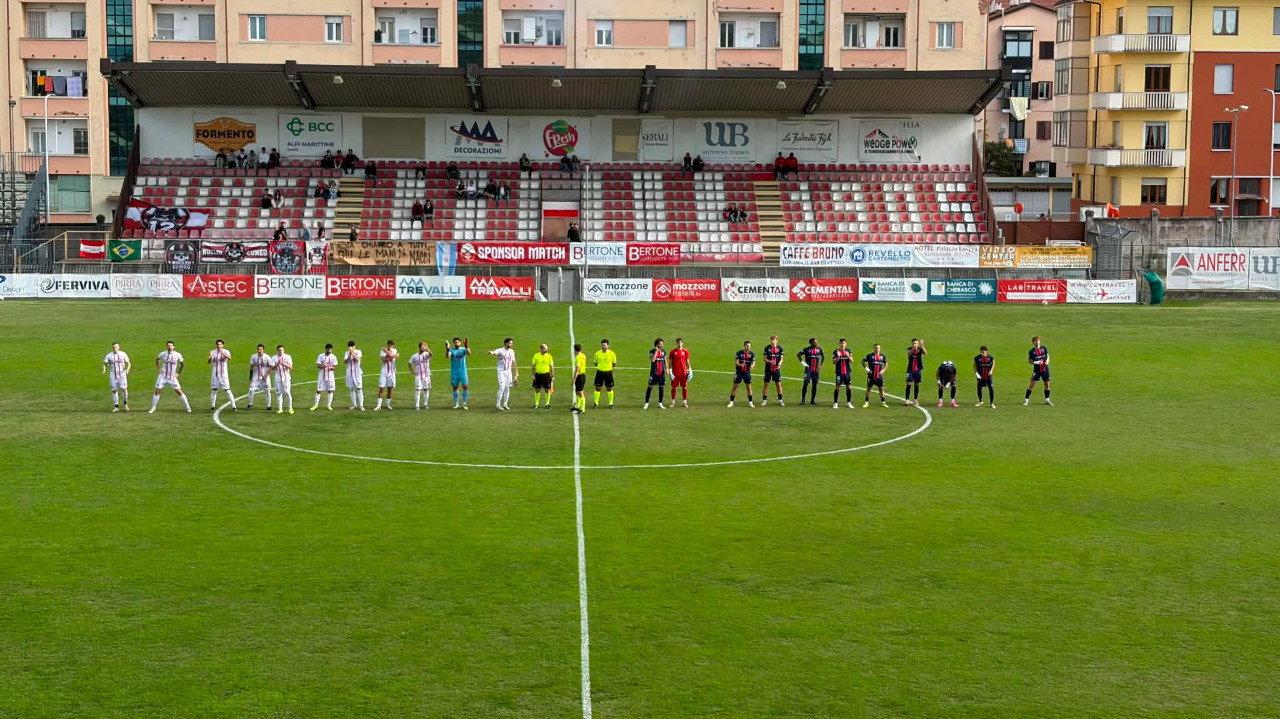 Eccellenza, termina in parità il derby al Paschiero tra Cuneo e Centallo