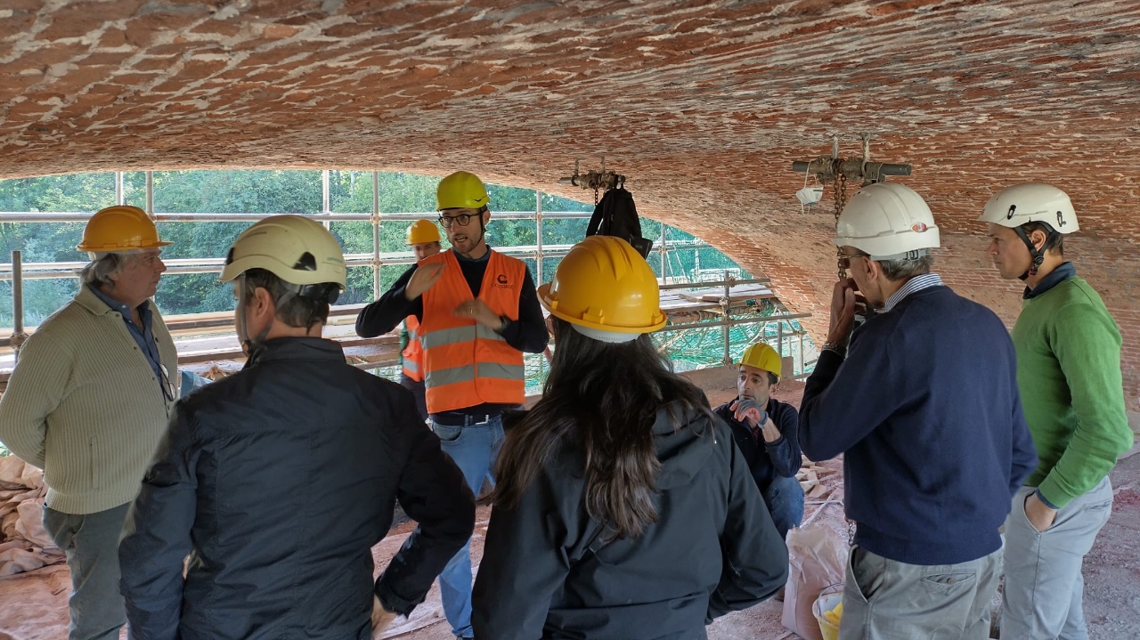 Ponte sul Grana a Roata Rossi, sopralluogo della Provincia al cantiere